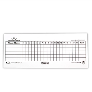 Dynamic Discs Scorecard - 100 Pack
